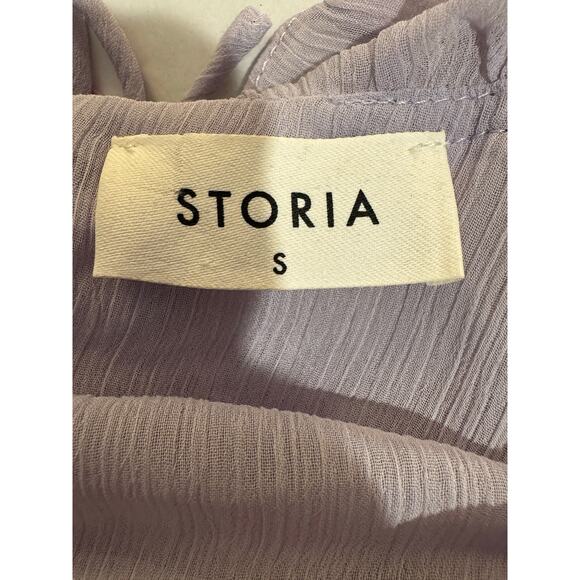 Storia Multicolored Rainbow Ruffle Tiered Midi Dress Small - Picture 7 of 8